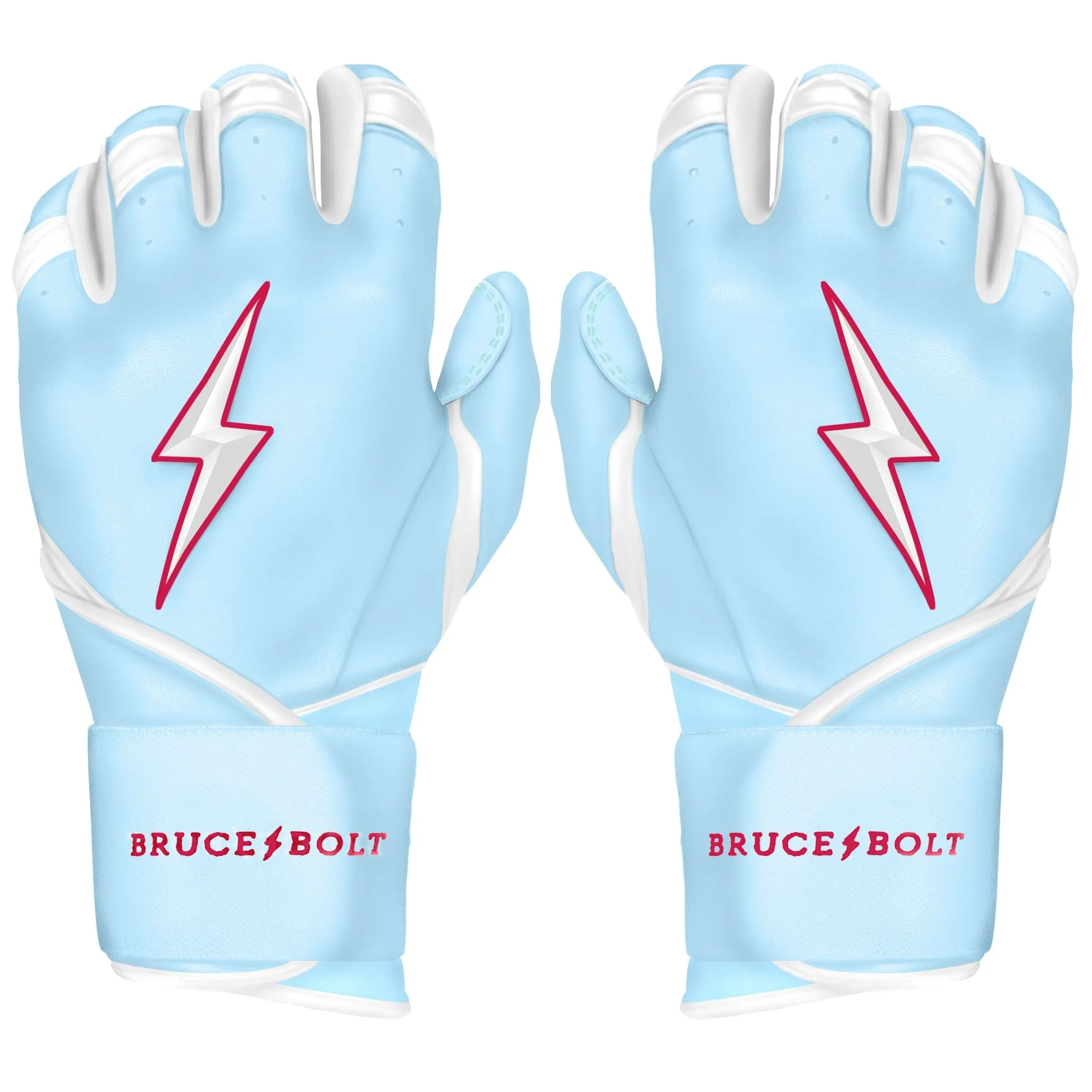 PREMIUM PRO HAPP Series Long Cuff Batting Gloves | BABY BLUE