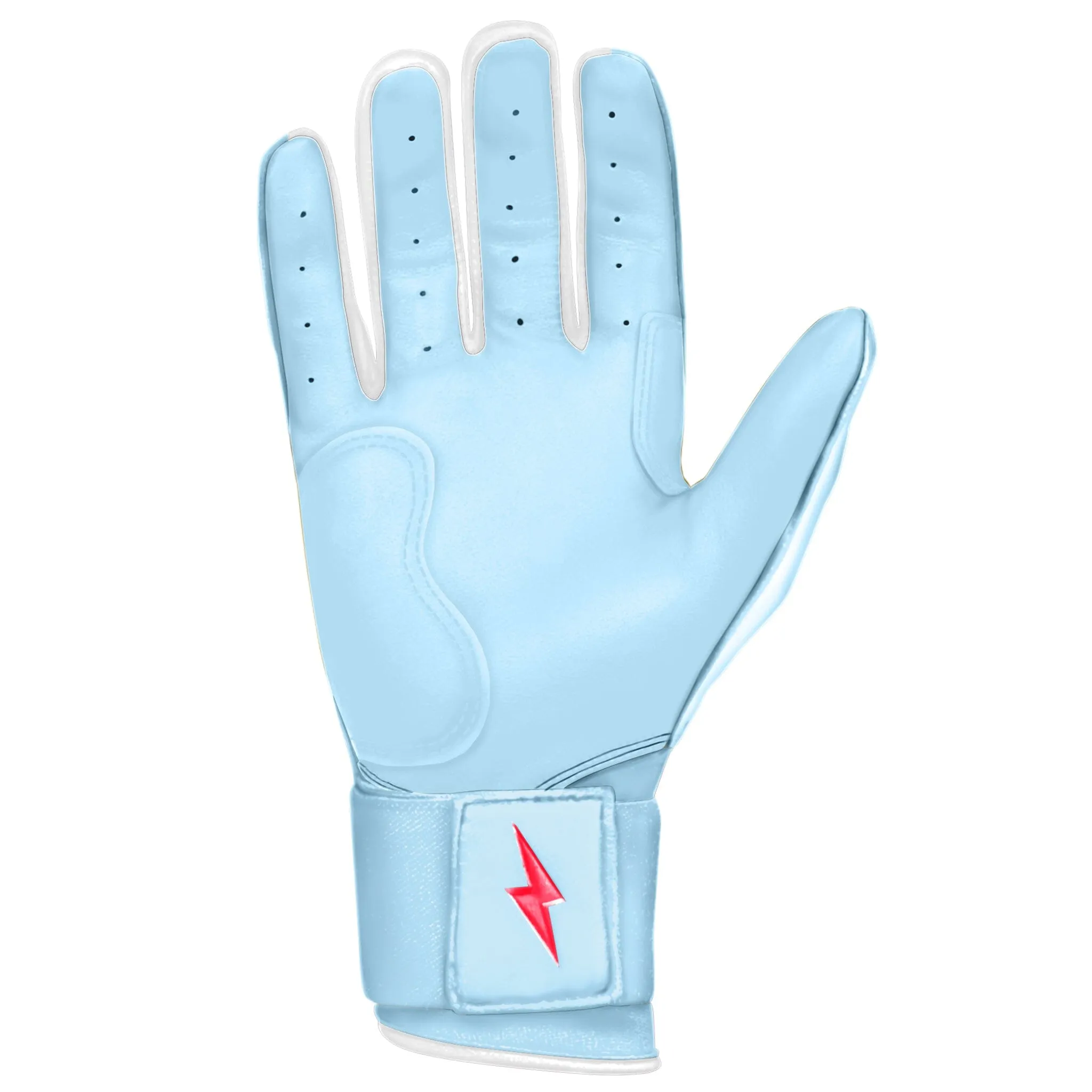 PREMIUM PRO HAPP Series Long Cuff Batting Gloves | BABY BLUE