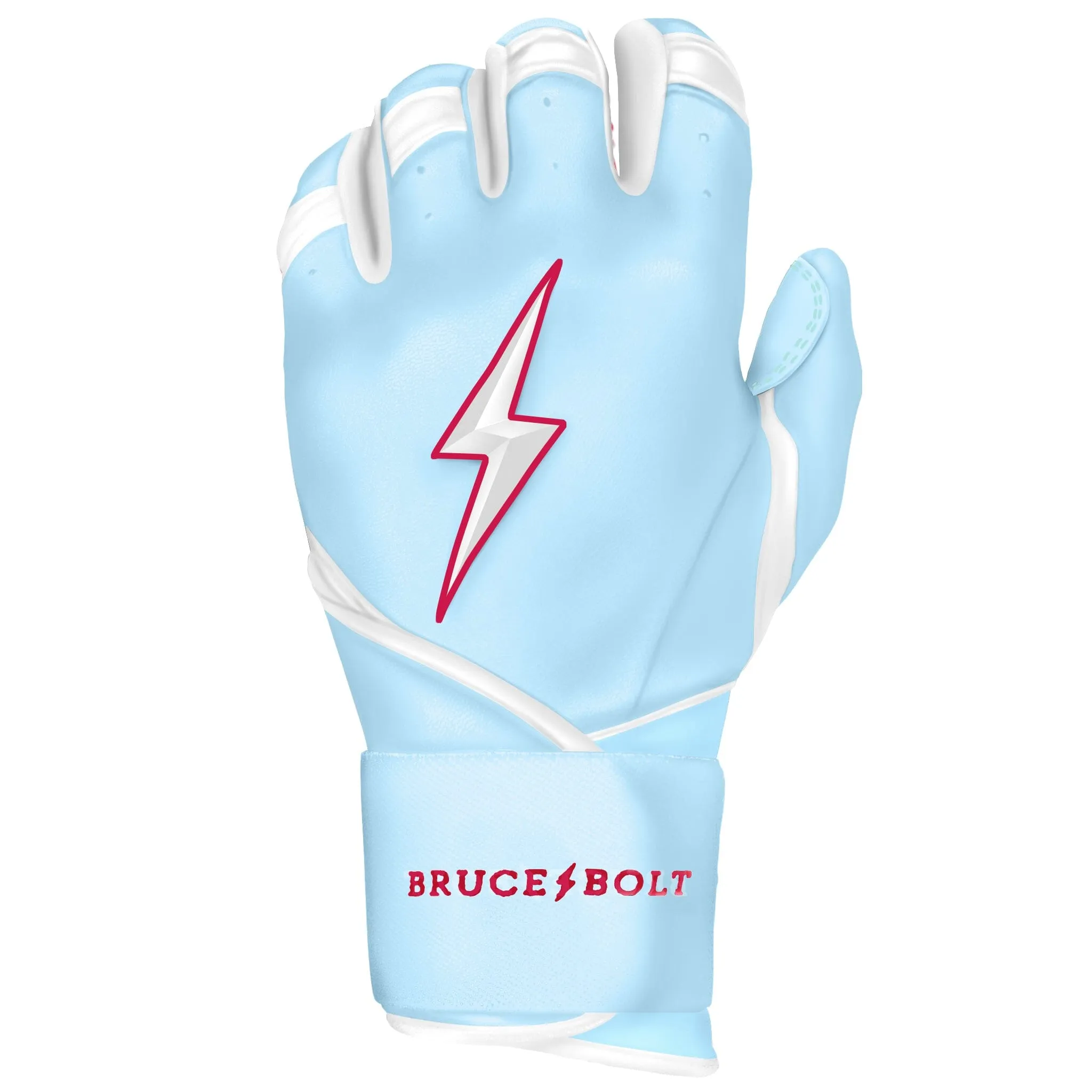 PREMIUM PRO HAPP Series Long Cuff Batting Gloves | BABY BLUE