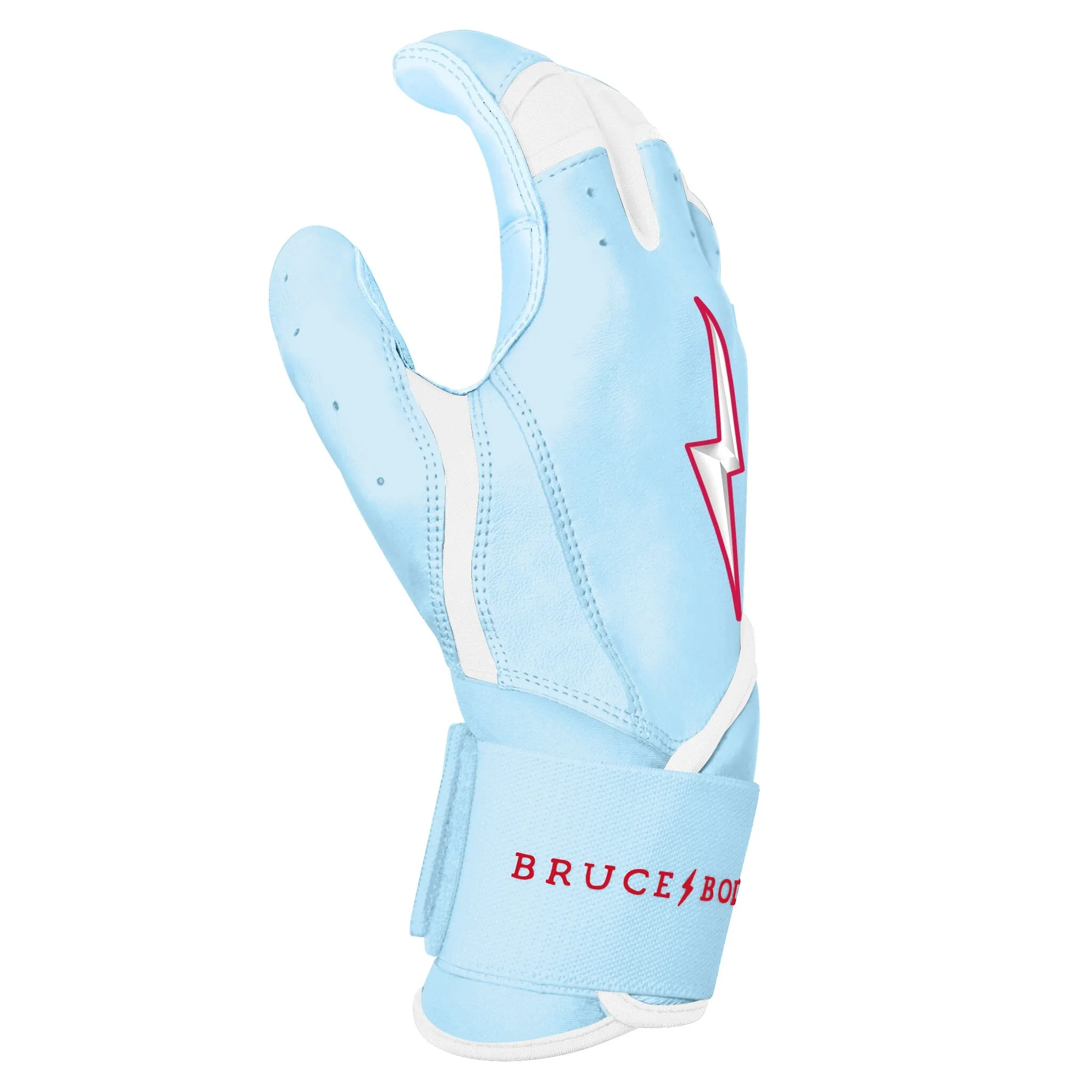 PREMIUM PRO HAPP Series Long Cuff Batting Gloves | BABY BLUE