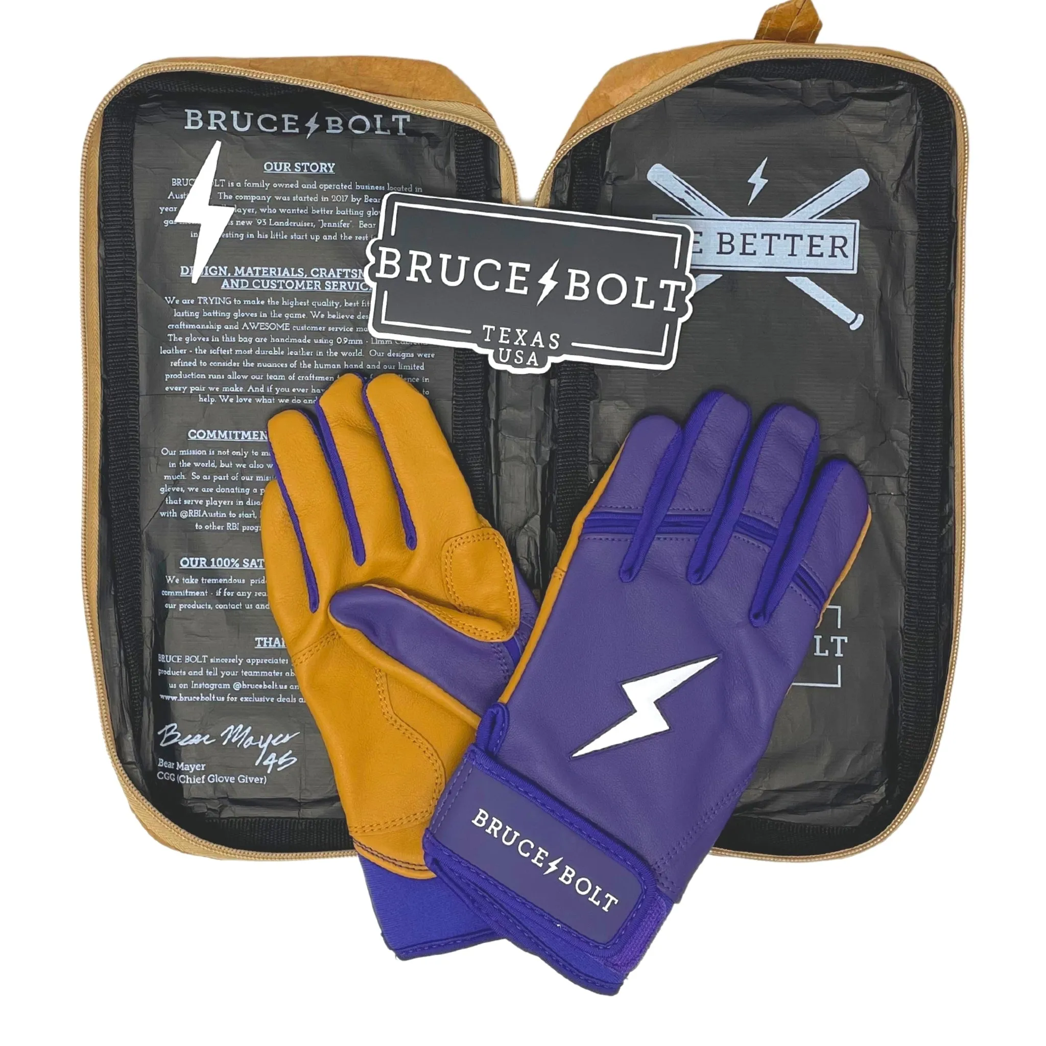 PREMIUM PRO Short Cuff Batting Gloves | PURPLE