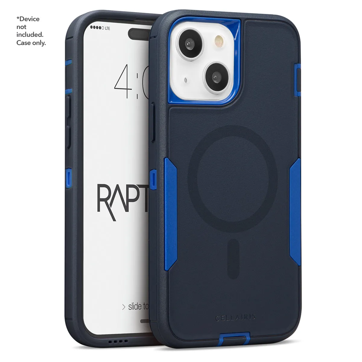 Rapture Rugged - iPhone 15 Navy Blue w/ Blue w/ MagSafe Case