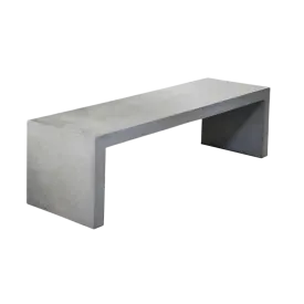 Raw Modern Lightweight Concrete Bench