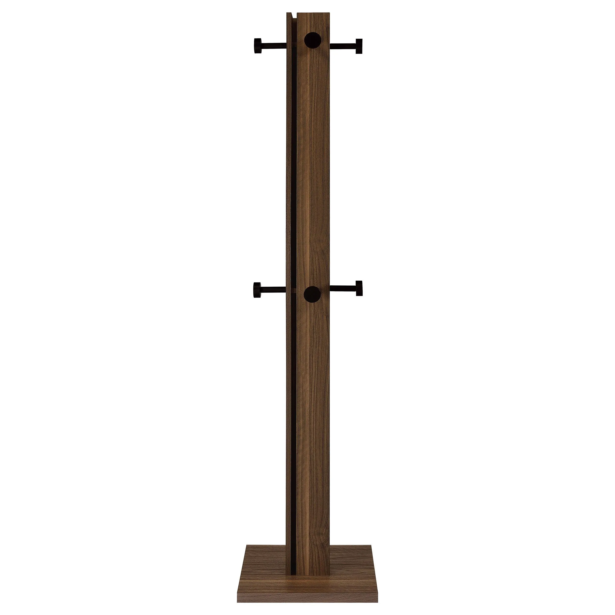 Rikkie - Coat Rack And Mirror - Walnut