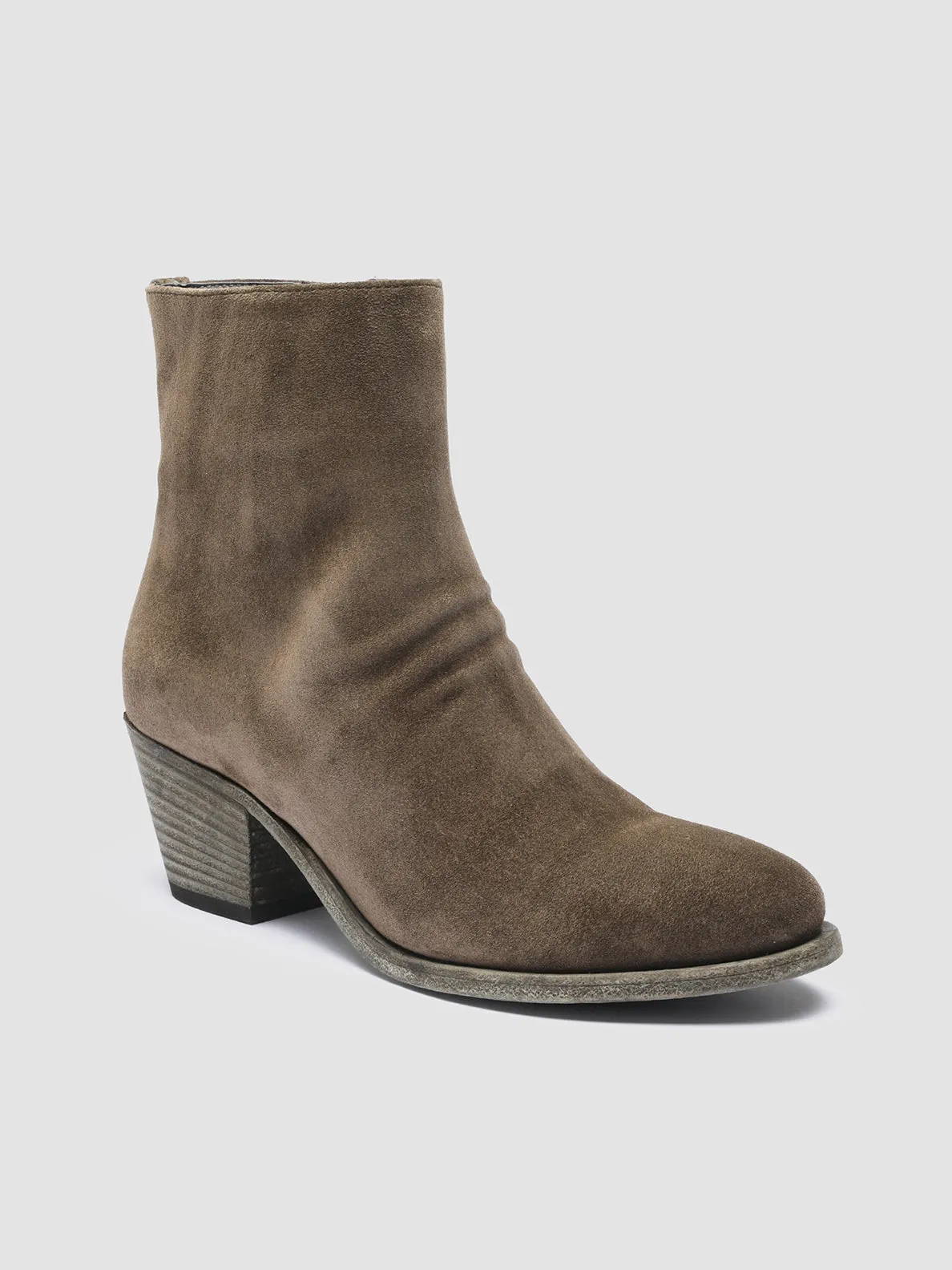 SHERRY 003 - Green Suede Ankle Boots