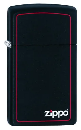 Slim<sup>®</sup> Black Matte with Red Border