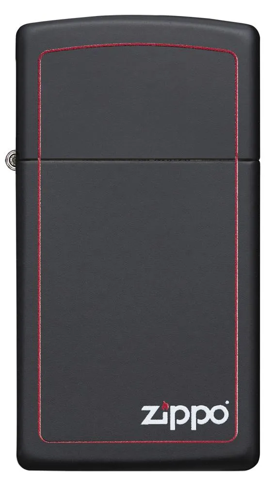 Slim<sup>®</sup> Black Matte with Red Border