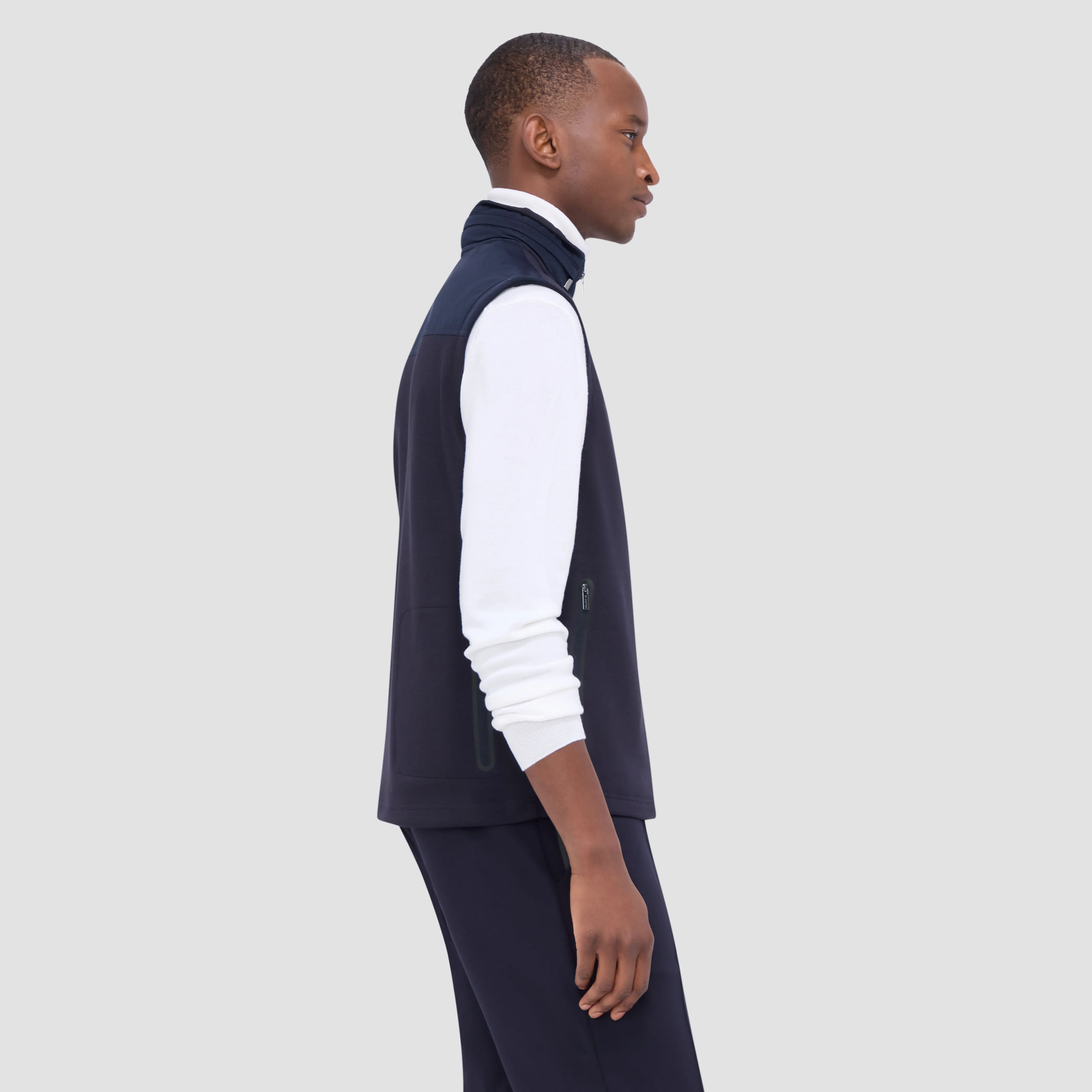 Soft Touch Performance Vest With Stow-Away Hood