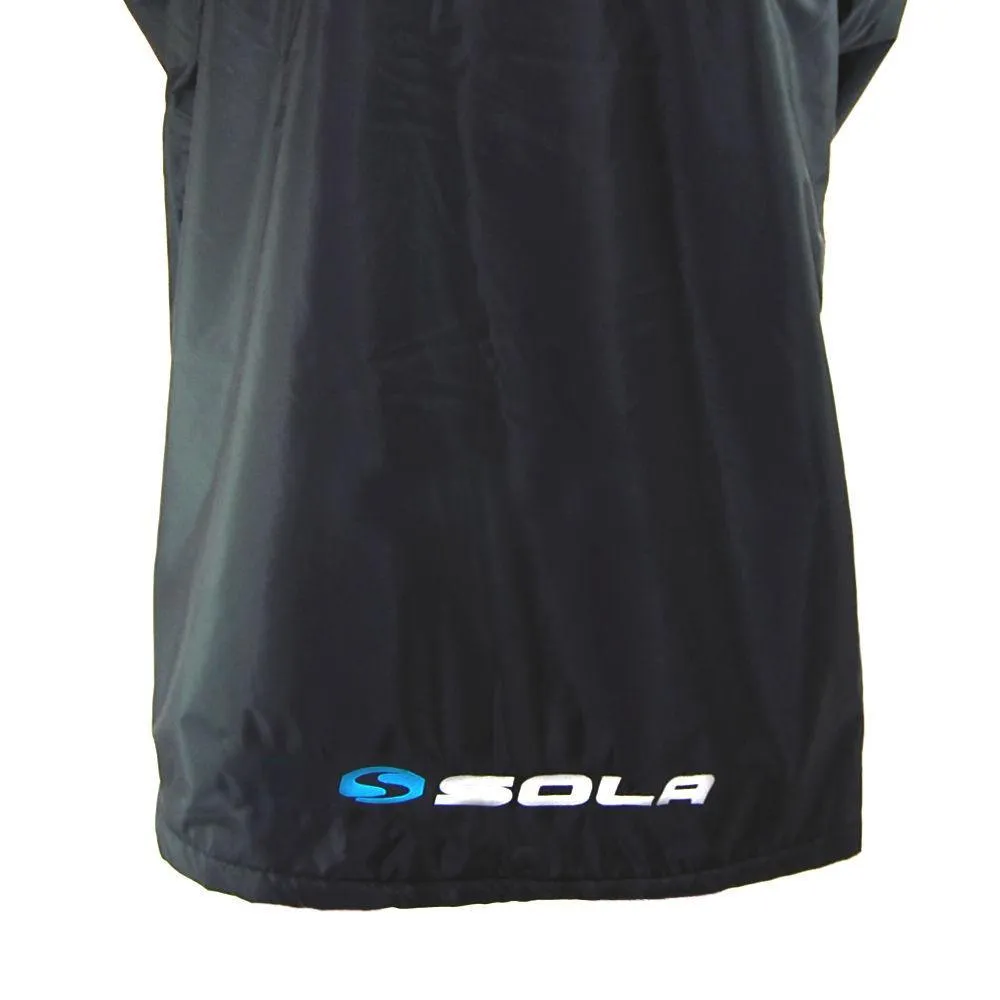 Sola Waterproof Dry Changing Robe Coat Black