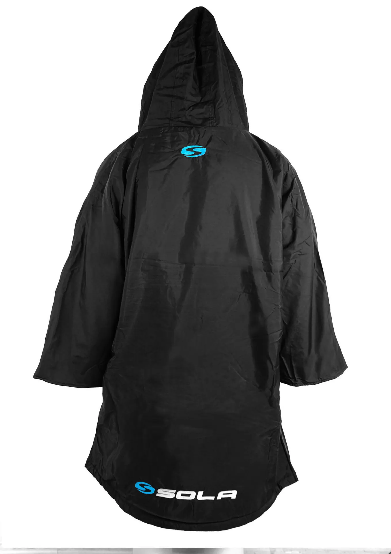 Sola Waterproof Dry Changing Robe Coat Black