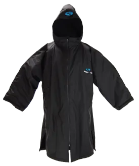 Sola Waterproof Dry Changing Robe Coat Black