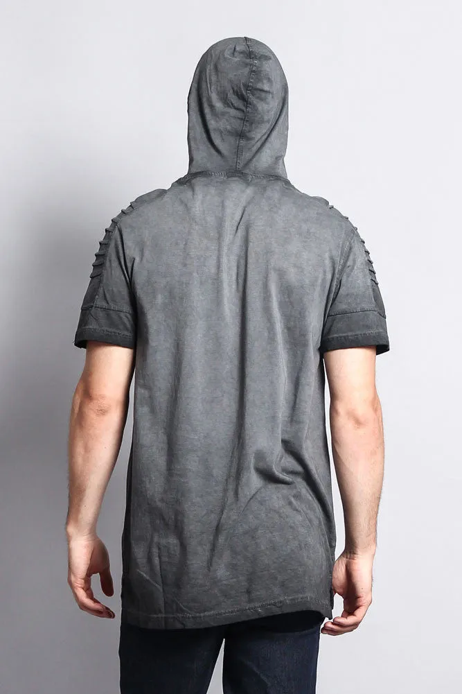 Surface Dyed Hooded T-Shirt