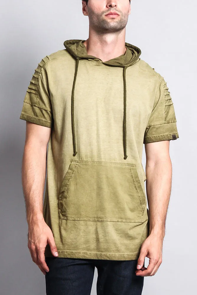 Surface Dyed Hooded T-Shirt