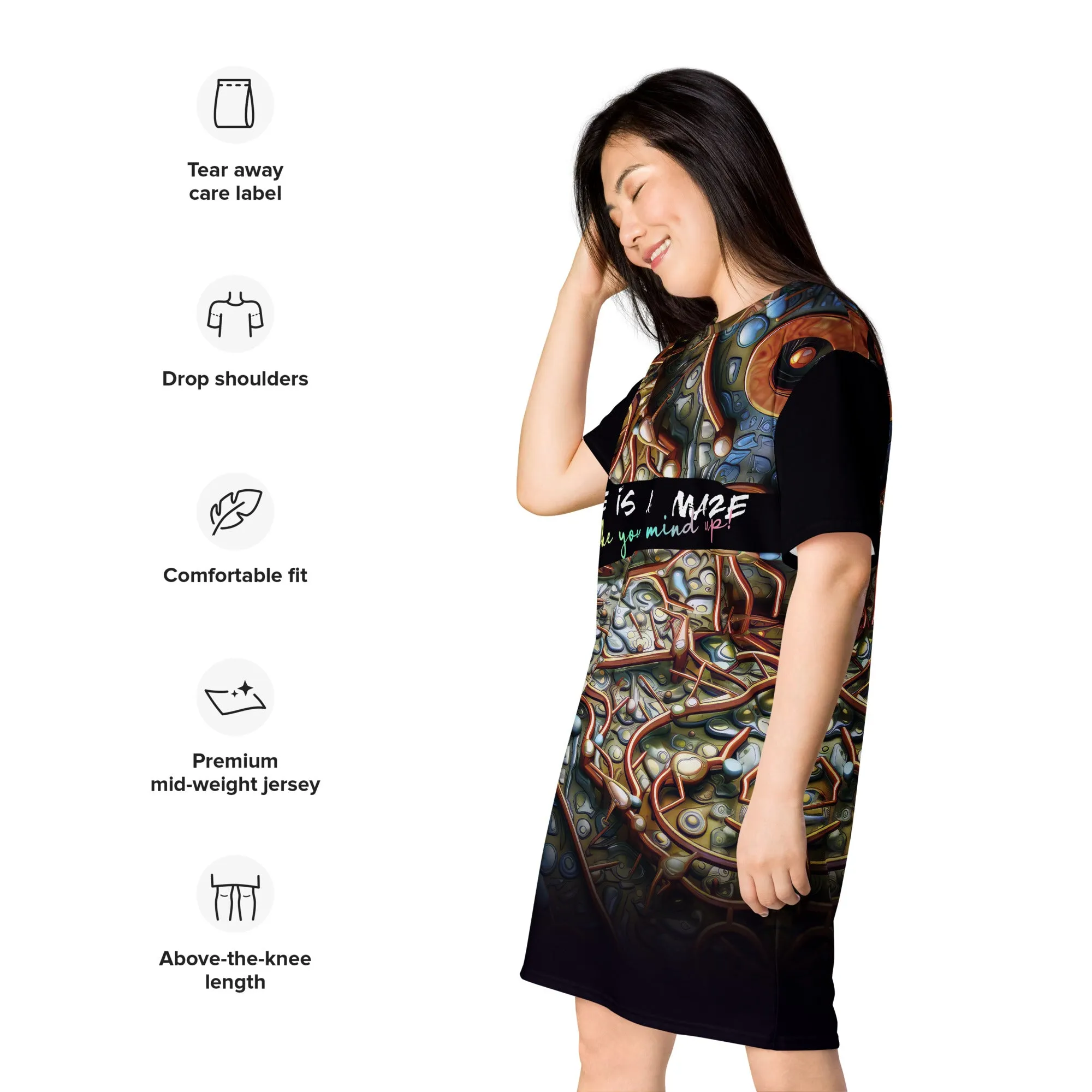 T-Shirt Dress Biological Maze