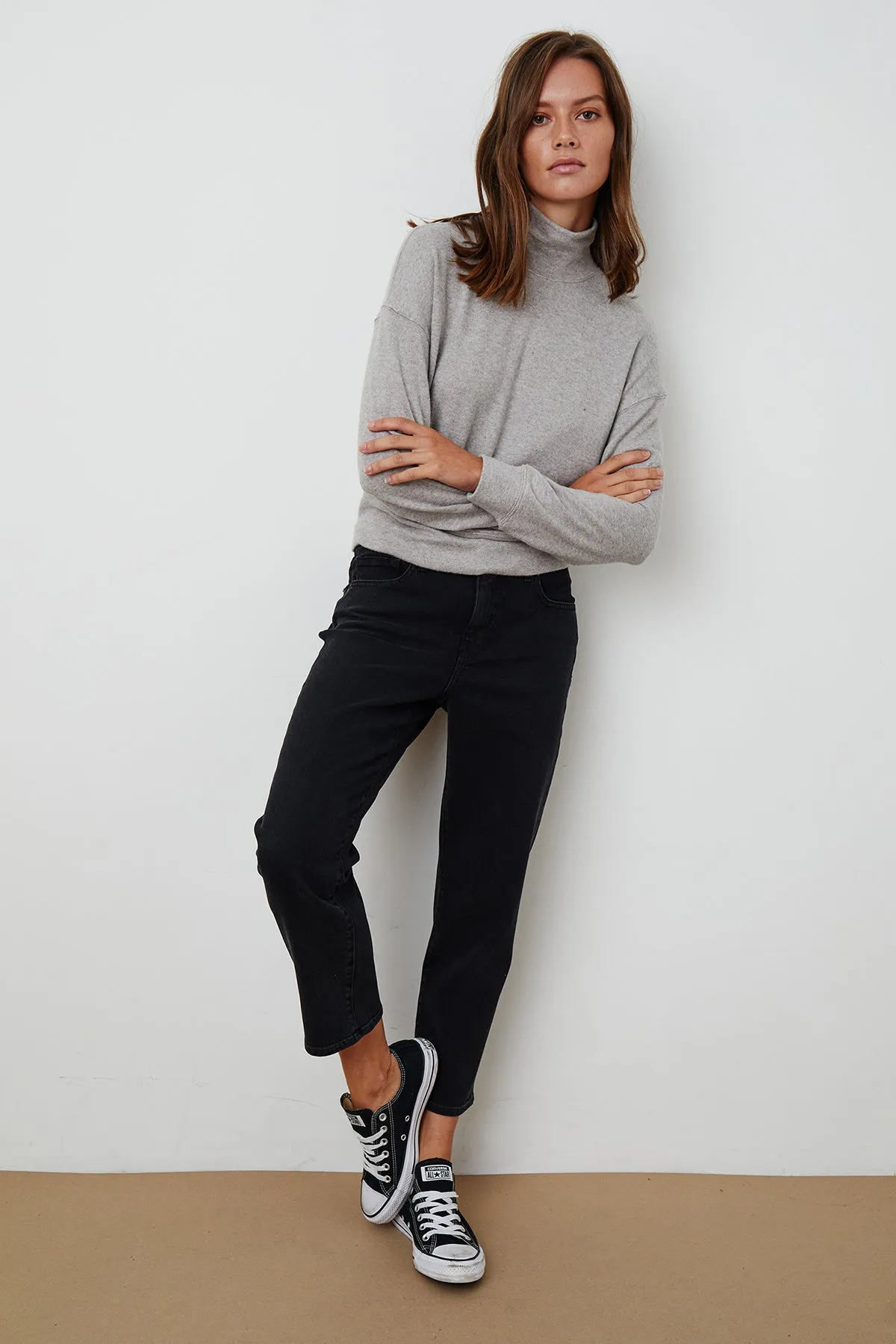 TAMI MOCK NECK PULLOVER