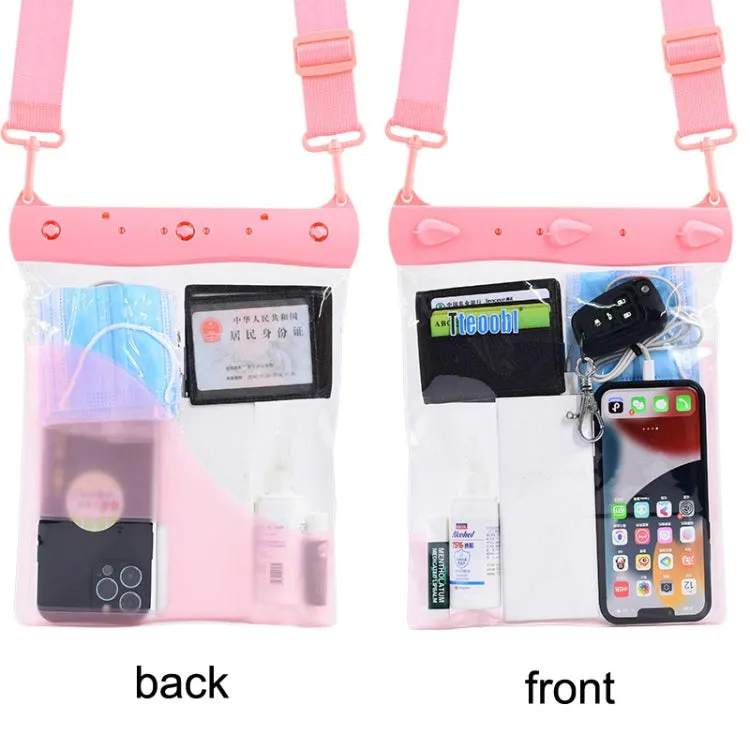 Tteoobl T-019A Sundries Storage Bag Phone Waterproof Shoulder Messenger Bag, Size: One Code(Pink)