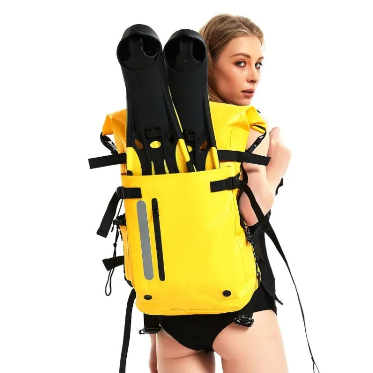 Waterproof Outdoor Diving Fins Bag Scuba Swimming Backpack(Yellow)