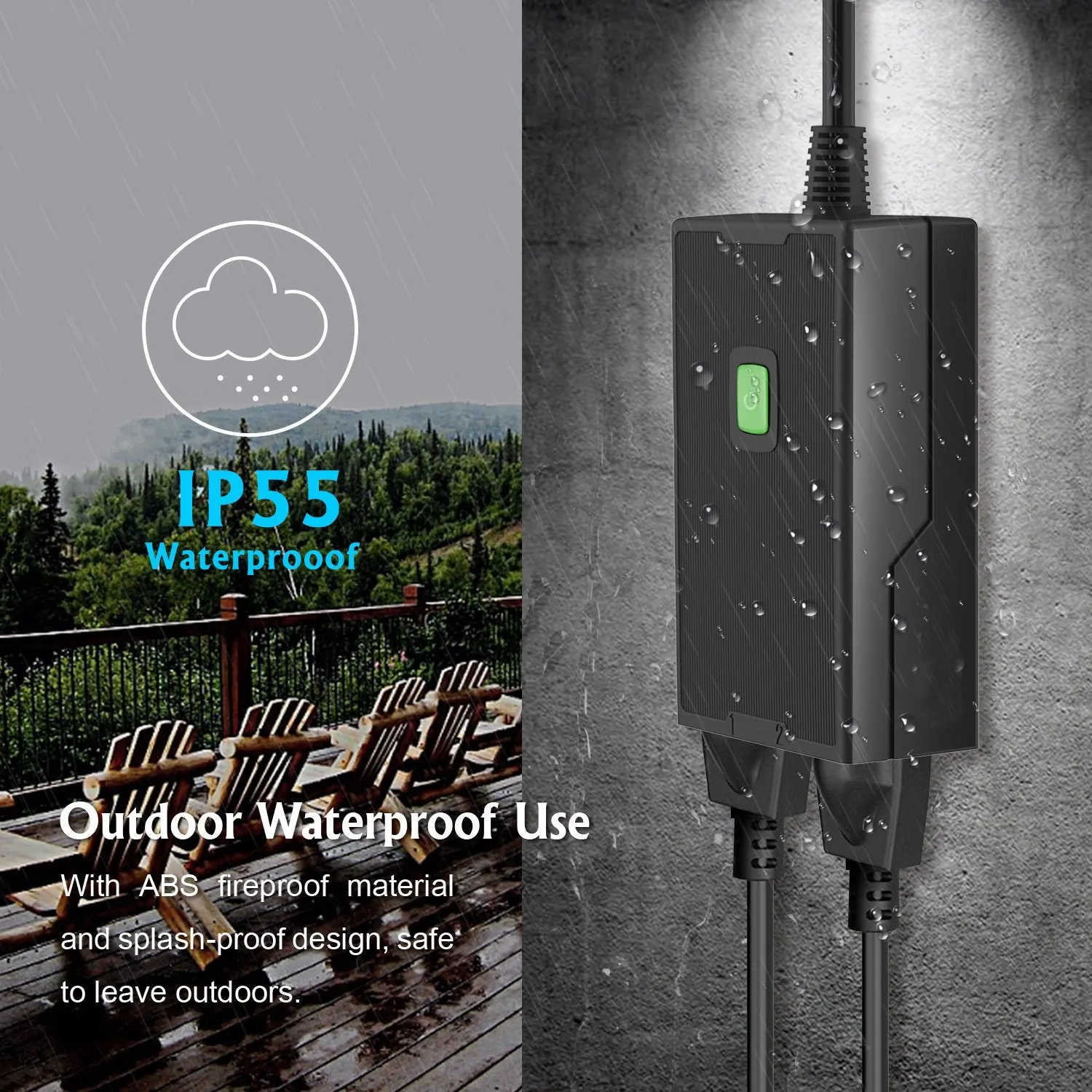 Waterproof Outdoor Wifi Smart Power Plug