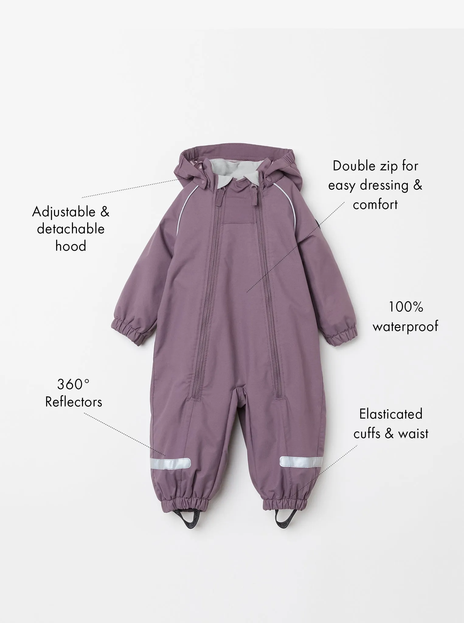 Waterproof Shell Fleece Lined Baby Overall