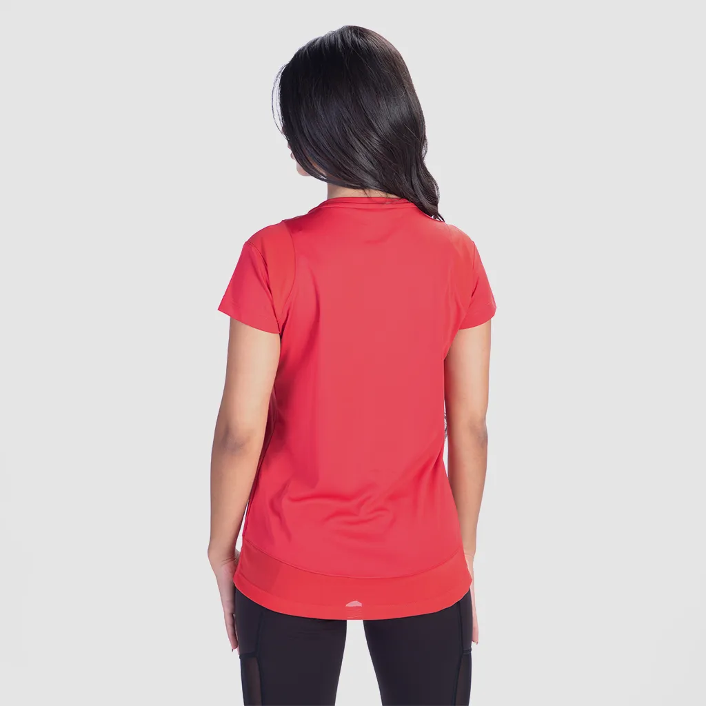 WOMEN MOVE T-SHIRT (RED)