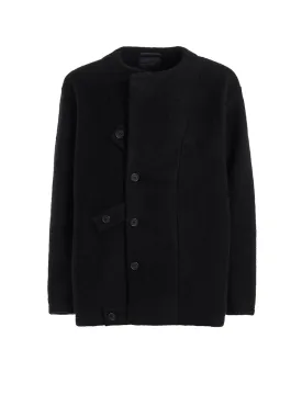 WOOL JERSEY REGULATION TAB COAT