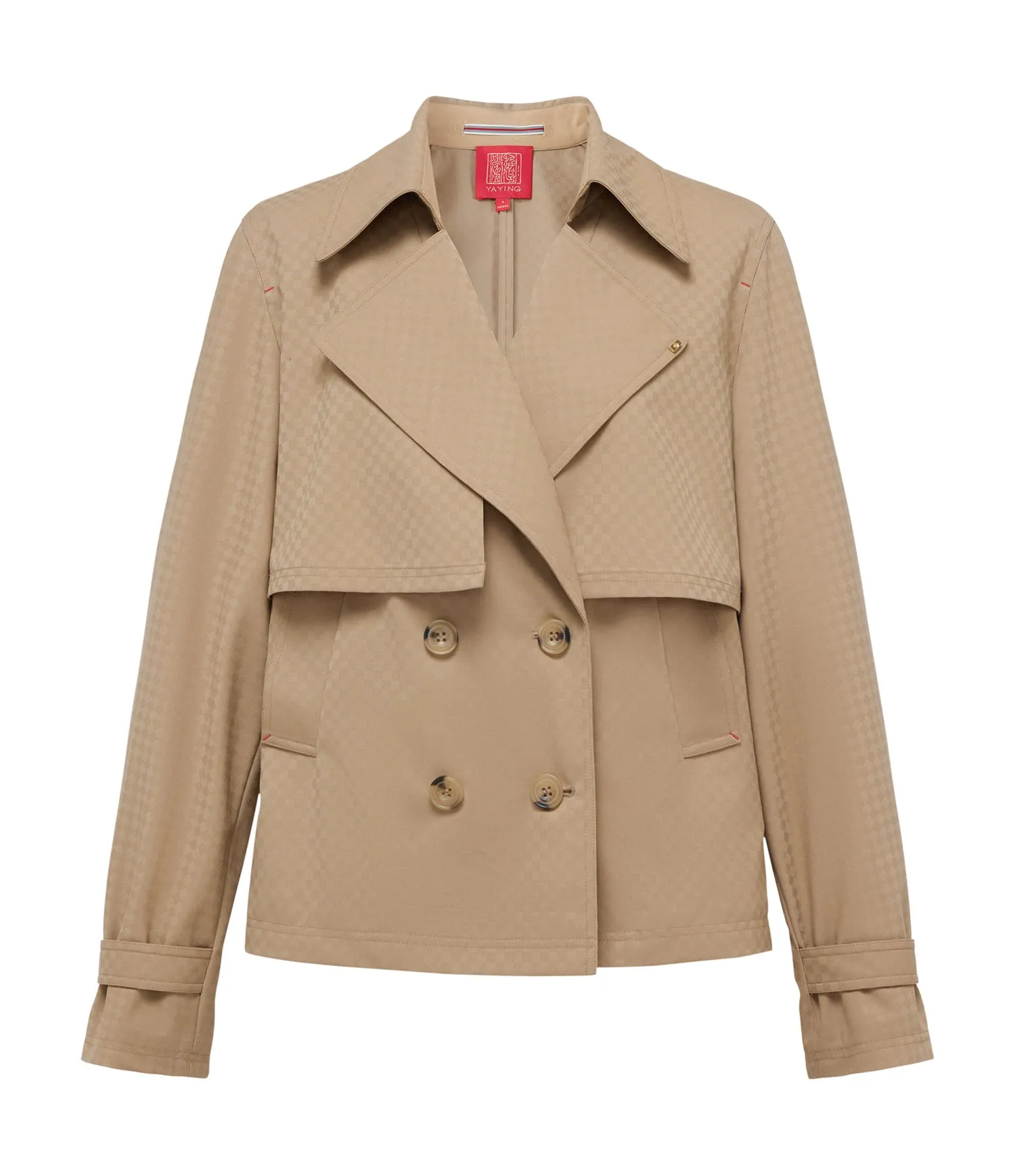 YAYING Wool Short Trench Coat